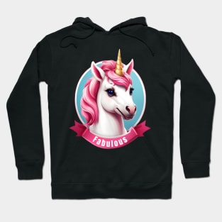 Fabulous Pinky Unicorn Hoodie